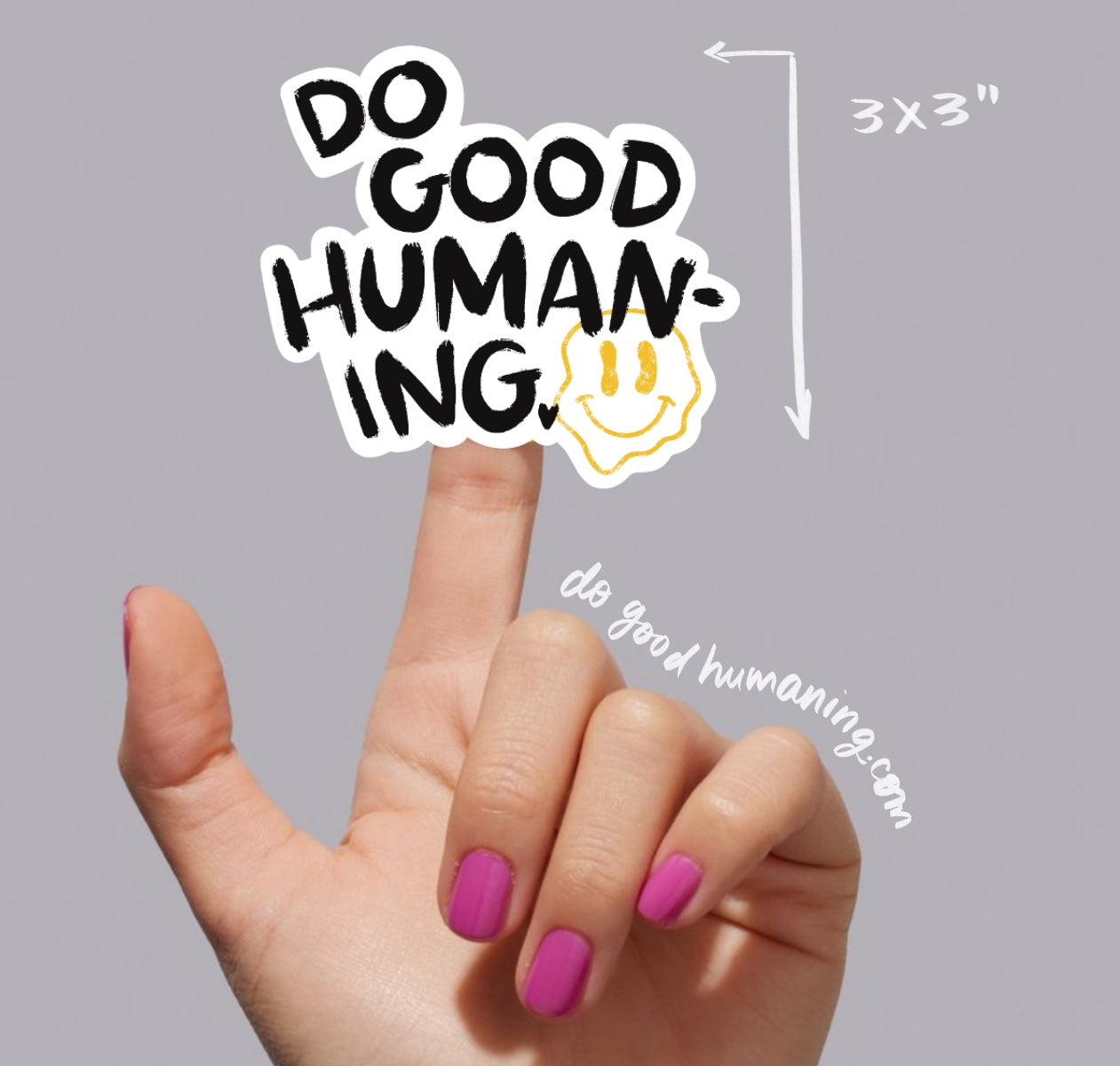 Do Good Humaning Logo Sticker