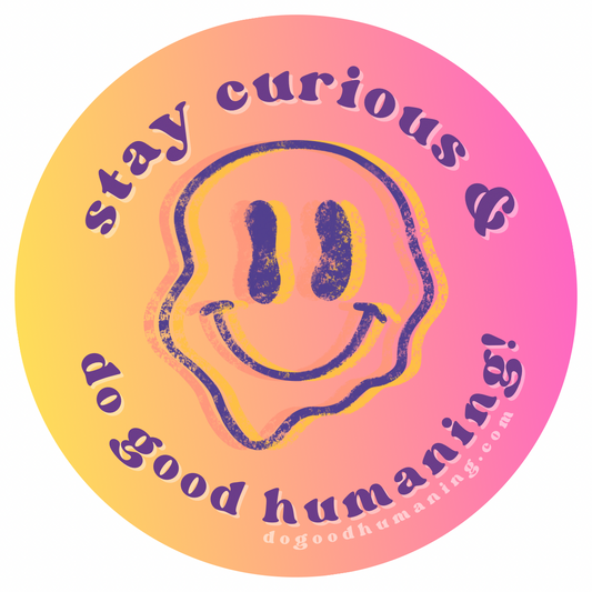 Pink Stay Curious Sticker [2 in]